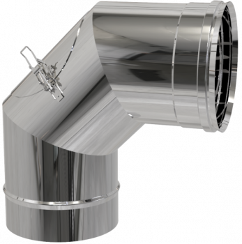 EW PLUS Einwand-Bogen 87° mit Reinigungsöffnung